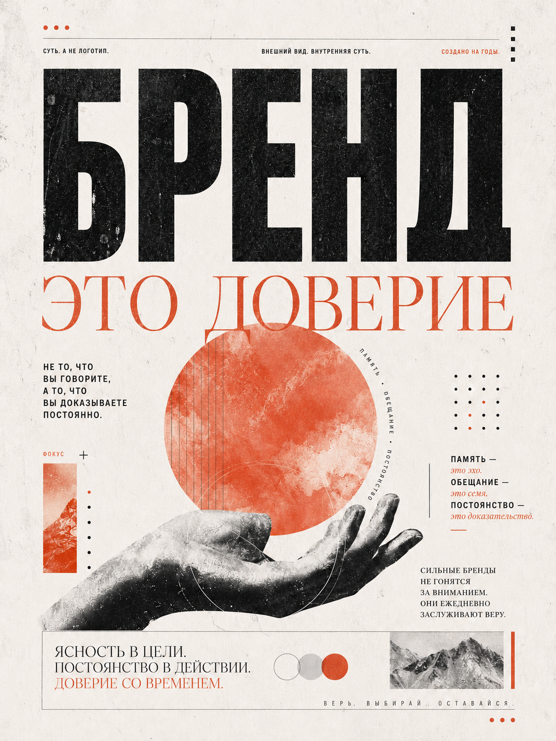 Постер Бренд это доверие о доверии к бренду