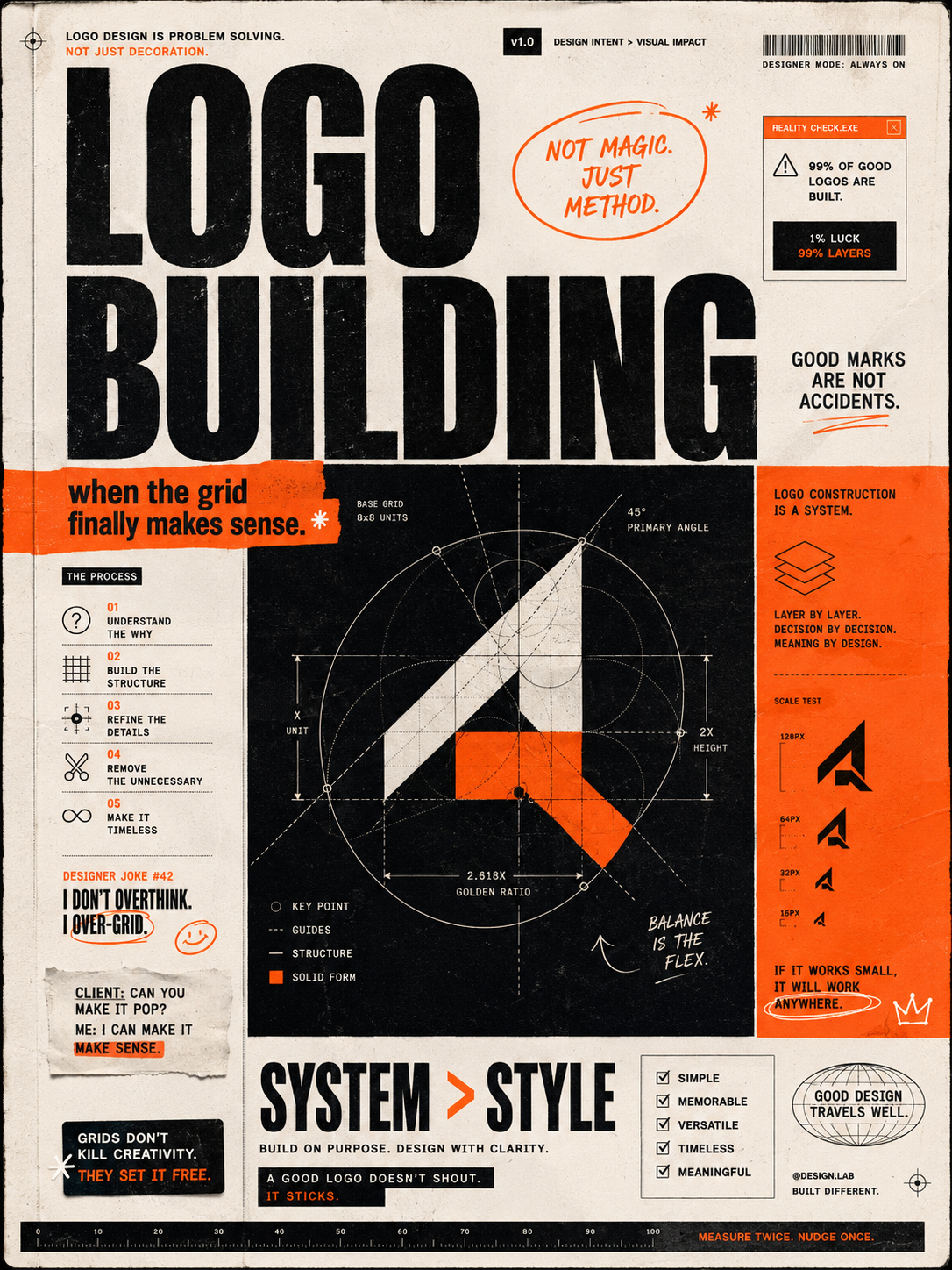 Постер Logo Building о системе построения логотипа